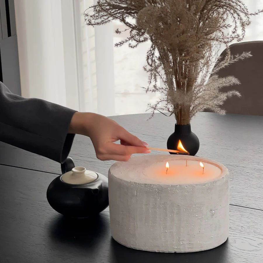 2. Insert &amp; Light the Wick
