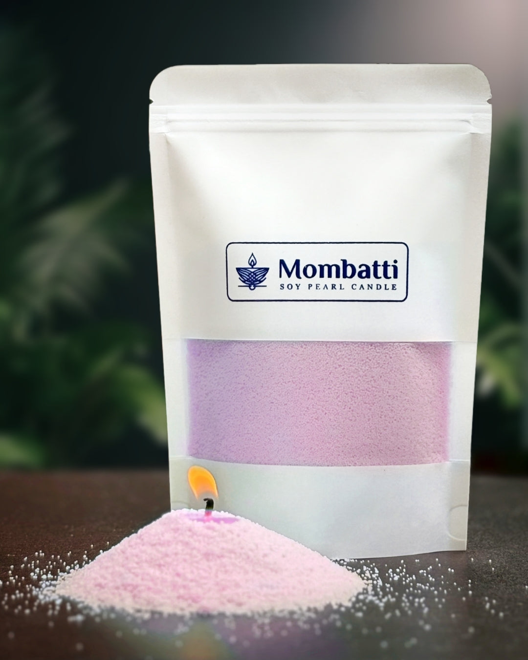 Mombatti® Pearled Candle - Coloured (Wicks Included)